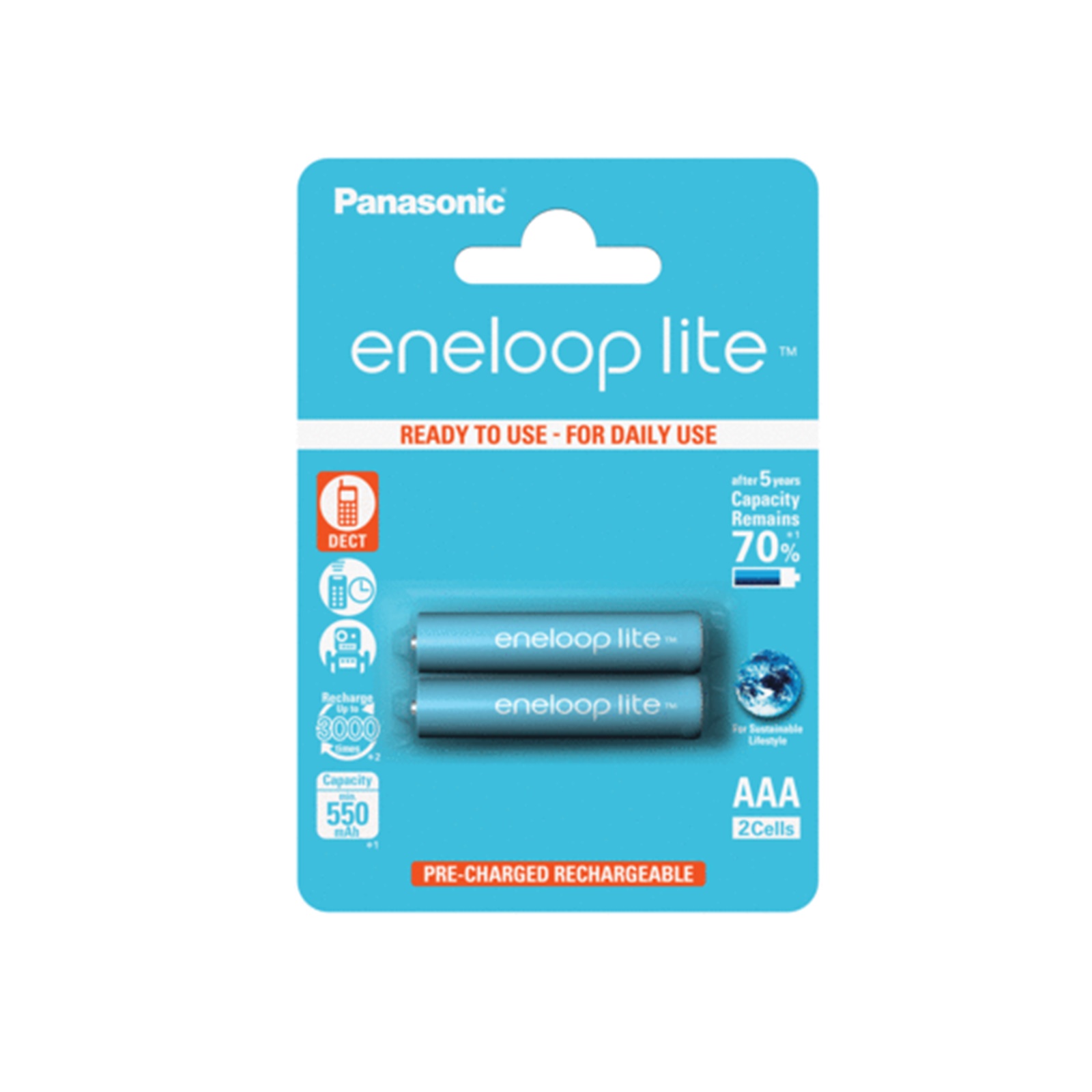 Punjive baterije Panasonic Eneloop Lite 2xAAA 550 mAh